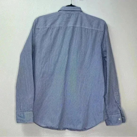 Lauren Ralph Lauren Women Embellished Button Up Striped‎ Shirt Sz L - Picture 3 of 9